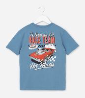 Camiseta Infantil Relaxed em Malhão Relaxed com Estampa Hot Wheels - Tam 4 a 10 Anos - 2