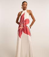 Vestido Ajustado em Microfibra com Estampa Floral - 2