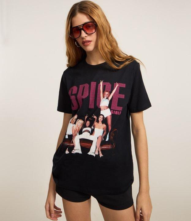 Camiseta em Algodão com Estampa Frente e Costas Spice Girls - 4