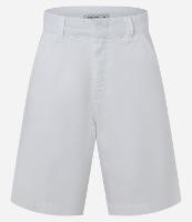 Bermuda Cintura Alta em Sarja com Cós Alfaiatado - 1