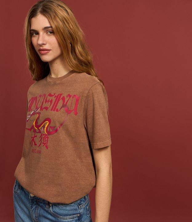 Camiseta T-shirt em Algodão com Estampa Mushu de Mulan - 2
