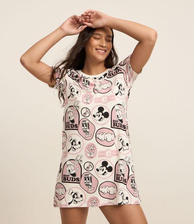Camisola em Viscose com Estampa Selos Mickey - 2