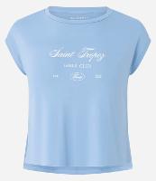 Blusa Esportiva em Microfibra Leve com Estampa Saint Tropez e Barra Dobrada - 1