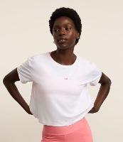 Camiseta Cropped Esportiva em Microfibra Texturizada com Detalhe nas Costas - 2