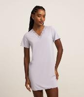 Camisola em Microfibra com Renda no Decote - 2