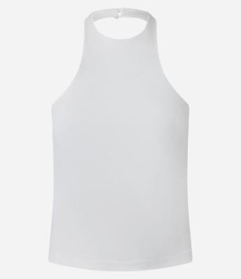 Blusa Justinha em Microfibra com Gola Halter