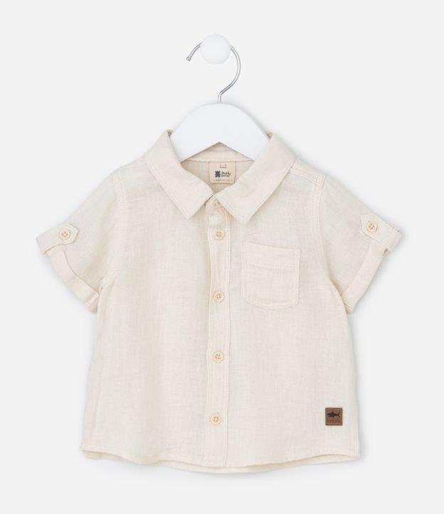 Camisa Infantil em Cambraia com Bolso - Tam 0 a 18 Meses - 1