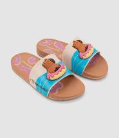 Chinelo Infantil Slide com Patch de Capivara Grendene - Tam 23 ao 34 - 1