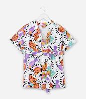 Roupão Infantil Atoalhado com Estampa Tropical - Tam 3 a 16 Anos - 1