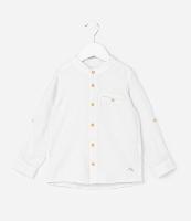 Camisa Infantil com Gola Padre e Botões Contrastantes - Tam 1 a 6 Anos - 1