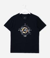 Camiseta Infantil Regular com Estampa Geométrica - Tam 5 a 14 Anos - 1