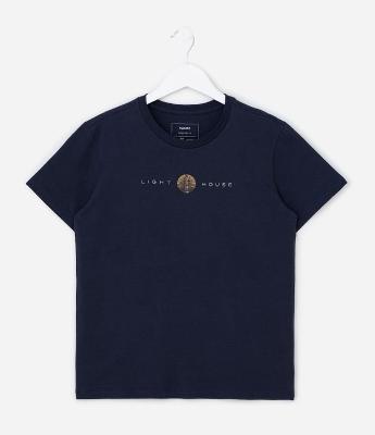 Camiseta Infantil com EstampaFarol - Tam 5 a 14 Anos