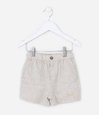 Bermuda Infantil em Linho - Tam 1 a 6 Anos