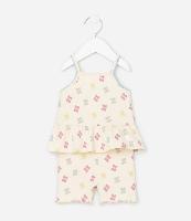 Conjunto Infantil com Estampa de Borboletas - Tam 0 a 18 Meses - 1