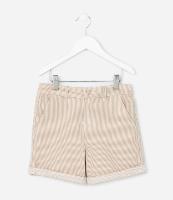 Bermuda Infantil em Sarja com Estampa de Listras - Tam 1 a 6 Anos - 1