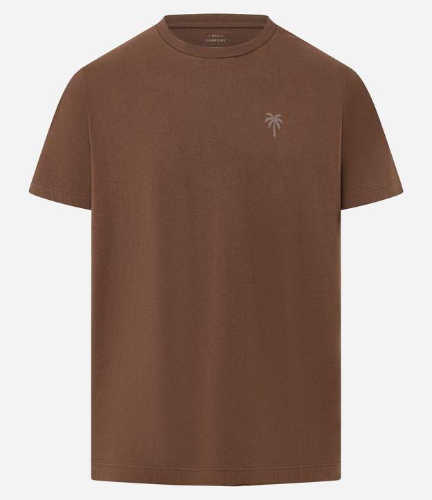 Camiseta Comfort em Algodão com Estampa de Coqueiro - 1