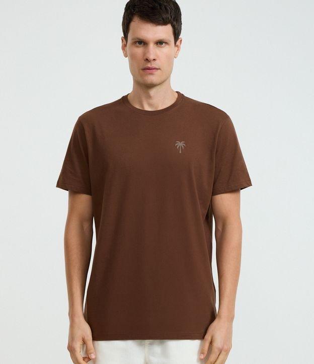Camiseta Comfort em Algodão com Estampa de Coqueiro - 3