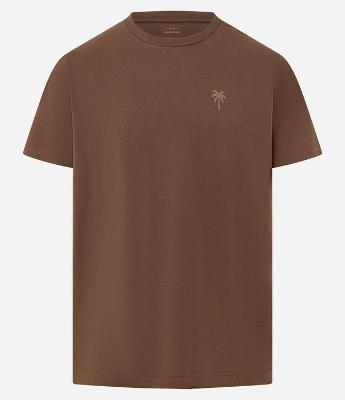 Camiseta Comfort em Algodão com Estampa de Coqueiro