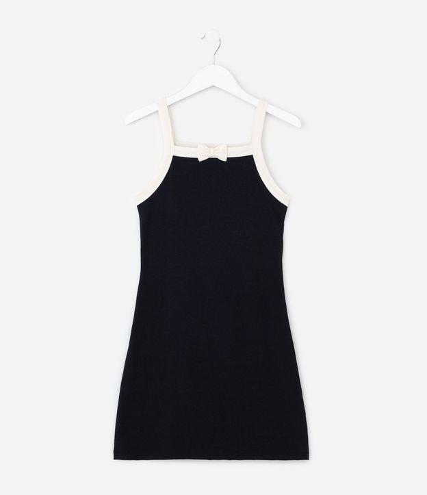 Vestido Infantil com Laço Aplicado - Tam 
 7 A 14 - 1