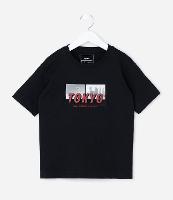 Camiseta Infantil com Estampa Relevo Tokyo - Tam 5 a 14 Anos - 1