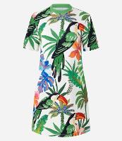 Vestido T-shirt em Viscose com Estampa de Tucano - 1