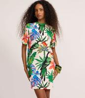 Vestido T-shirt em Viscose com Estampa de Tucano - 3