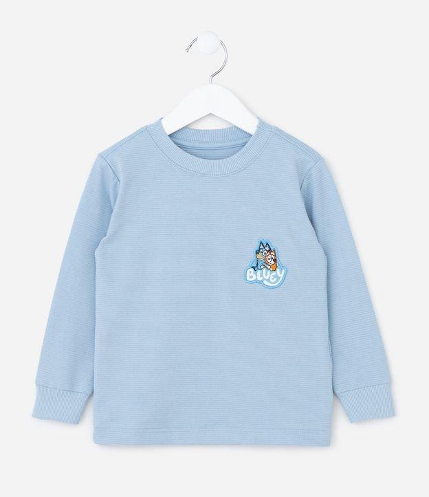 Camiseta Infantil com Estampa Bluey Canelada - Tam 2 a 6 Anos - 1