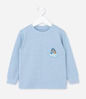 Camiseta Infantil com Estampa Bluey Canelada - Tam 2 a 6 Anos - 1