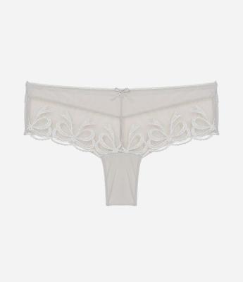 Calcinha Boyshort em Tule com Laços Bordados