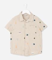 Camisa Infantil com Estampa Mini Ícones - Tam 5 a 14 Anos - 1
