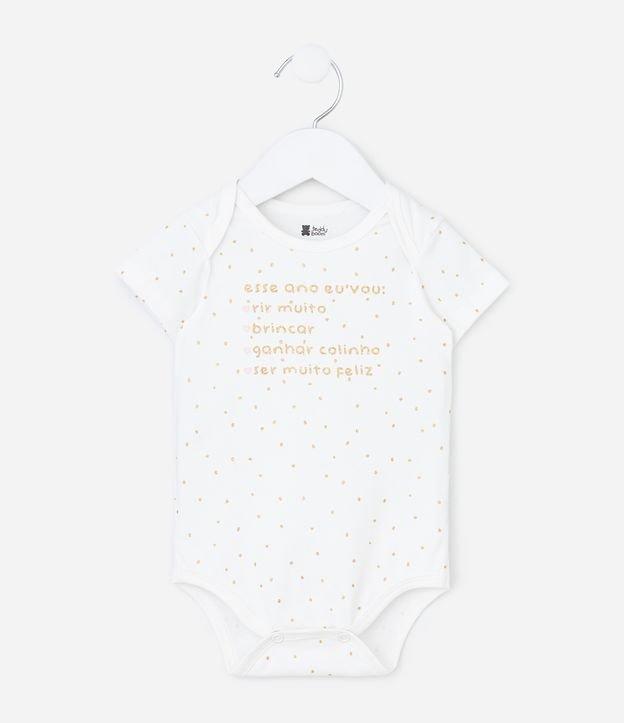 Body Infantil com Frases Ano Novo - Tam 0 a 18 Meses - 1