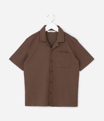 Camisa Infantil em Viscose com Textura - Tam 5 a 14 Anos