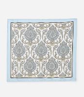 Lenço Retangular em Cetim com Estampa Paisley - 1