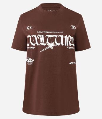 Camiseta T-shirt em Algodão com Estampa Lettering Culture 9