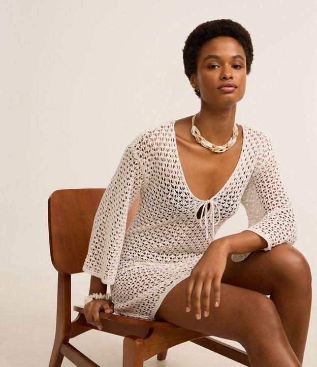 Saída de Praia Vestido em Crochê - 2