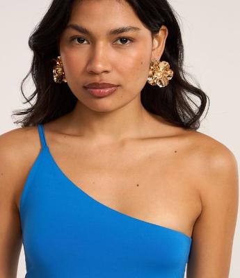 Body em Microfibra com Ombro Único