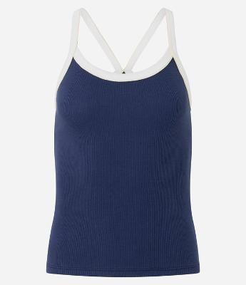 Blusa Regata em Ribana com Viés Contrastante