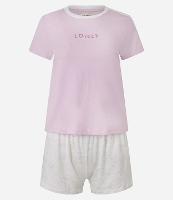 Pijama Short Doll em Algodão com Estampa Lovely e Gatinhos - 1