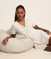 Camisola em Viscose Poá com Abotoamento - 1