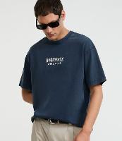 Camiseta Boxy em Malhão com Estampa Oriental e Lettering Dowfall - 1