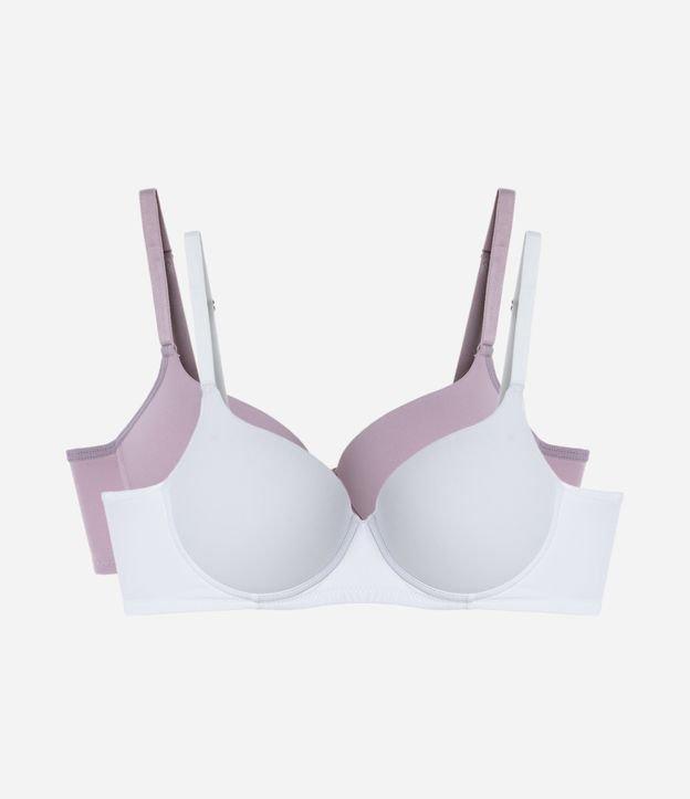 Kit 02 Sutiãs com Bojo e Aro em Microfibra - 1