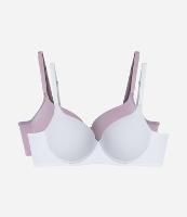 Kit 02 Sutiãs com Bojo e Aro em Microfibra - 1