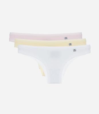 Kit 03 Calcinhas Biquíni em Algodão DelRio