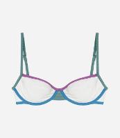 Biquíni Top Meia Taça em Microfibra com Vieses Contrastantes - 2