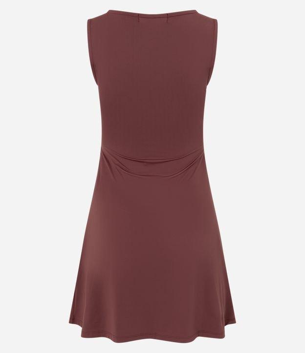 Vestido Curto em Poliamida com Decote Canoa - 1