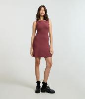 Vestido Curto em Poliamida com Decote Canoa - 3