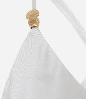 Blusa Acetinada de Alça com Sobreposição e Detalhes Meatlizados - 1