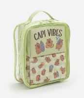 Kit 03 Nécessaires com Tamanhos Diversos e Estampa de Capivara - 1