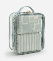 Kit 03 Nécessaires Grande e Retangulares Médias Variadas com Estampa Fundo do Mar - 1