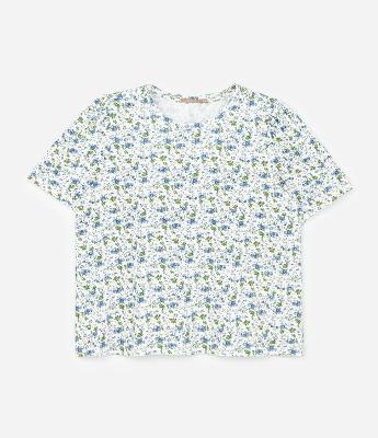 Blusa em Algodão com Estampa Floral Liberty e Manga Bufante Curve & Plus Size